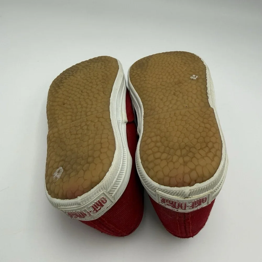 Vintage 1990s Okie Dokie Shoe Toddler Kids Size‎ 7 Red & White Classic Canvas